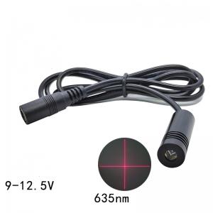 12X40mm 635nm 5mW cross-line external modulation red laser module